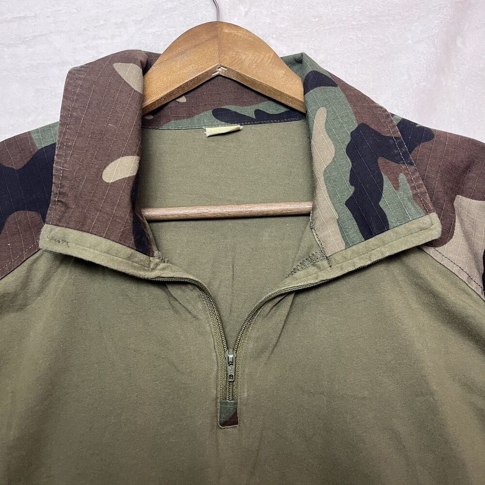 EmersonGear Mens XL Woodland Camo Tactical Combat Shirt 1/4 Zip Airsoft Milsim - Picture 11 of 13
